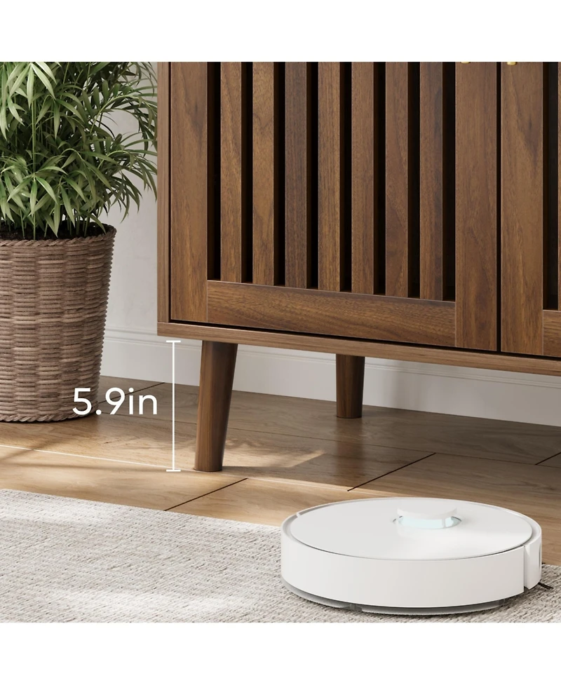 sumyeg Farmhouse Storage Cabinet With Louvered Doors