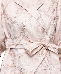 Alex Evenings Women's Printed Jacquard Blouse