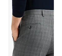 Tallia Men's Classic-Fit Gray & Blue Check Suit Separate Pants