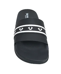 True Religion Men's Snoop Colorblock Logo Pool Slide