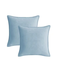 Waterford Faux Linen Plush 2-Pack Decorative Pillow Set, 20" x