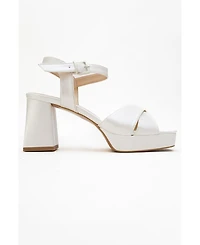 Prologue Shoes Women's Lisbon Platform Block Heel Sandal