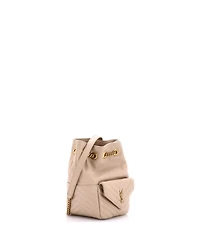 Pre-Owned Saint Laurent Mini Joe Bucket Bag Matelasse Chevron Leather