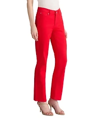 Jones New York Women's Mid Rise Straight Leg Jeans