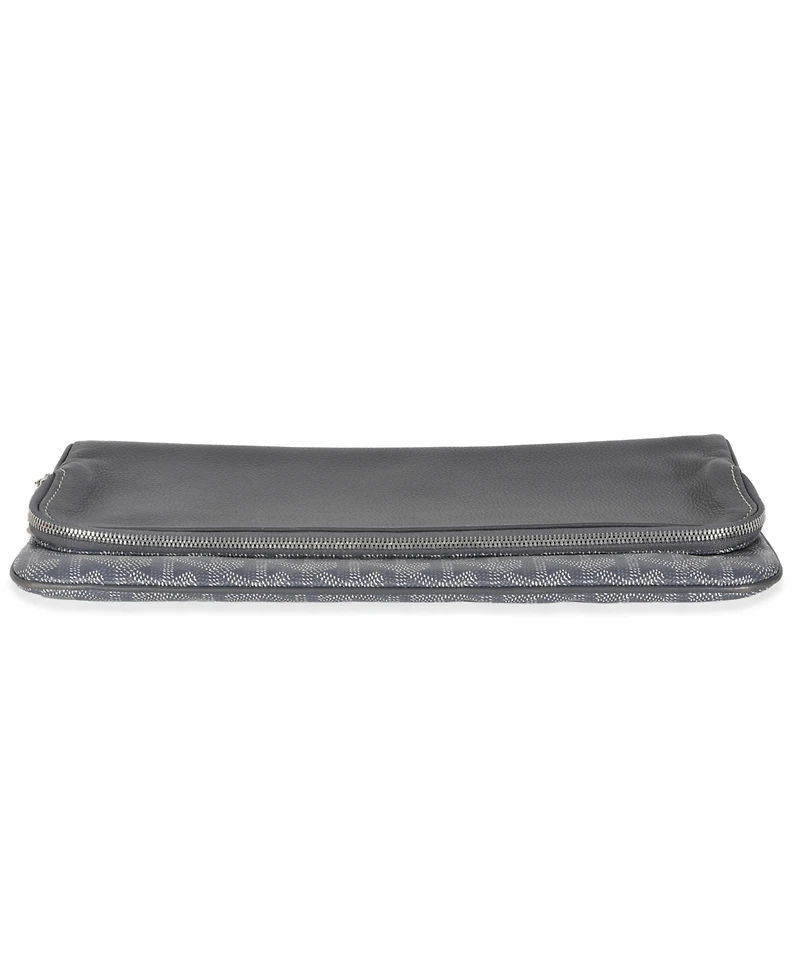 Pre-Owned Goyard Grey Goyardine Canvas Sainte Marie Soft Clutch