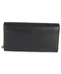 Pre-Owned Gucci Black Azalea Calfskin Horsebit 1955 Wallet On Chain