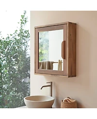 Tikamoon Lila solid acacia wood mirror bathroom cabinet