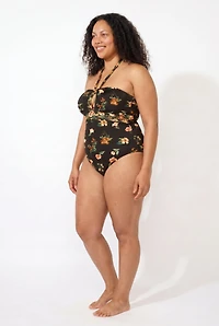Swimsuits for All Women's Braided Bandeau One Piece Swimsuit