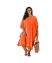 Swimsuits for All Women's Everly Pom Cover Up Tunic