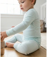 Motette Baby Boys Cloud Stripe Pajama Set