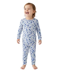 Motette Baby Girls Porcelain Vine Pajama Set