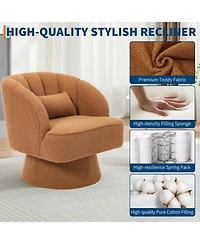gaomon Modern 360° Swivel Barrel Accent Chair