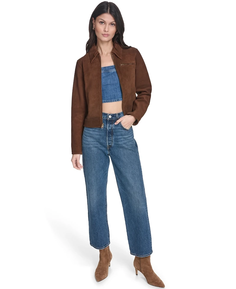 Levi's Women's Real Suede Laydown Collar Jacket