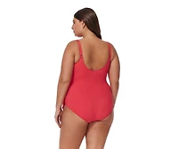 Profile by Gottex Women's Tutti Frutti Ruffle Surplice One Piece