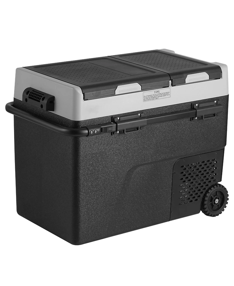 Mecale 58 L Dual Zone 12 Volt Car Refrigerator with -4°F to 68°F Range