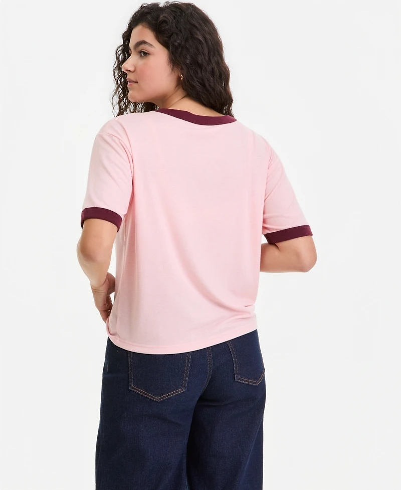 Hippie Rose Juniors' Varsity Ringer T-Shirt