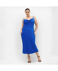 City Chic Women's Sadie Satin Slip Dress