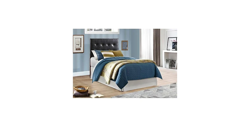 Flynama Twin Upholstered Headboard with Button Tufting Adjustable Height 41 to 53 inch