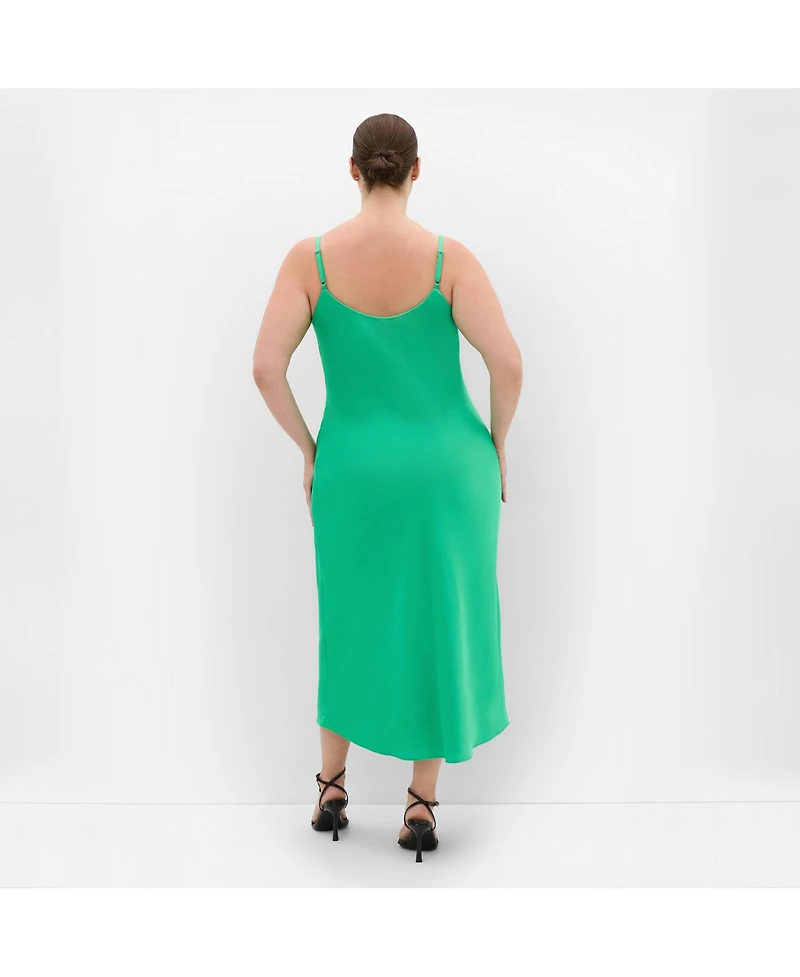 City Chic Women's Sadie Satin Slip Dress