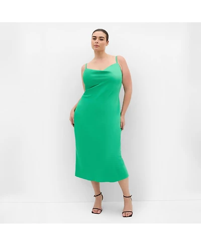 City Chic Women's Sadie Satin Slip Dress