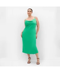 City Chic Women's Sadie Satin Slip Dress