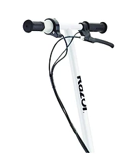 Razor E200S Seated Electric 12 Mph Scooter w/ Twist Grip Throttle & Brake, White