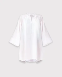 Reistor Women's Relaxed-fit Beach Cover-up with Front Tie Detail