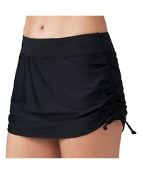 Free Country Women's Side Shirred Swim Skirt