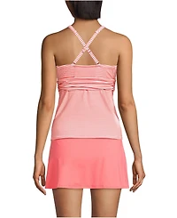 Lands' End Women's V-Neck Plunge X Back Tankini Top