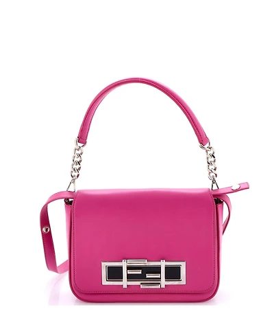 Pre-Owned Fendi Small 3Baguette Convertible Crossbody Calfskin
