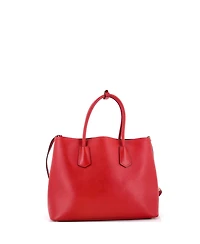 Pre-Owned Prada Large Cuir Double Tote Saffiano Leather