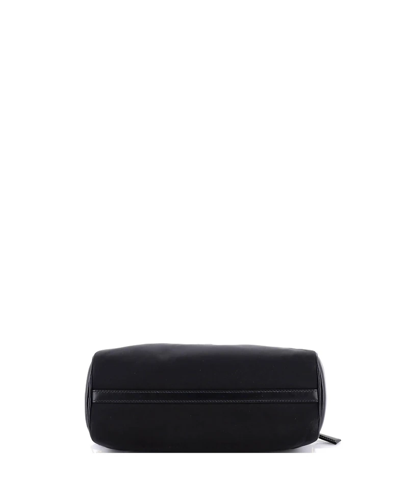Pre-Owned Prada Medium Padlock Bauletto Shoulder Bag Re-Nylon with Leather