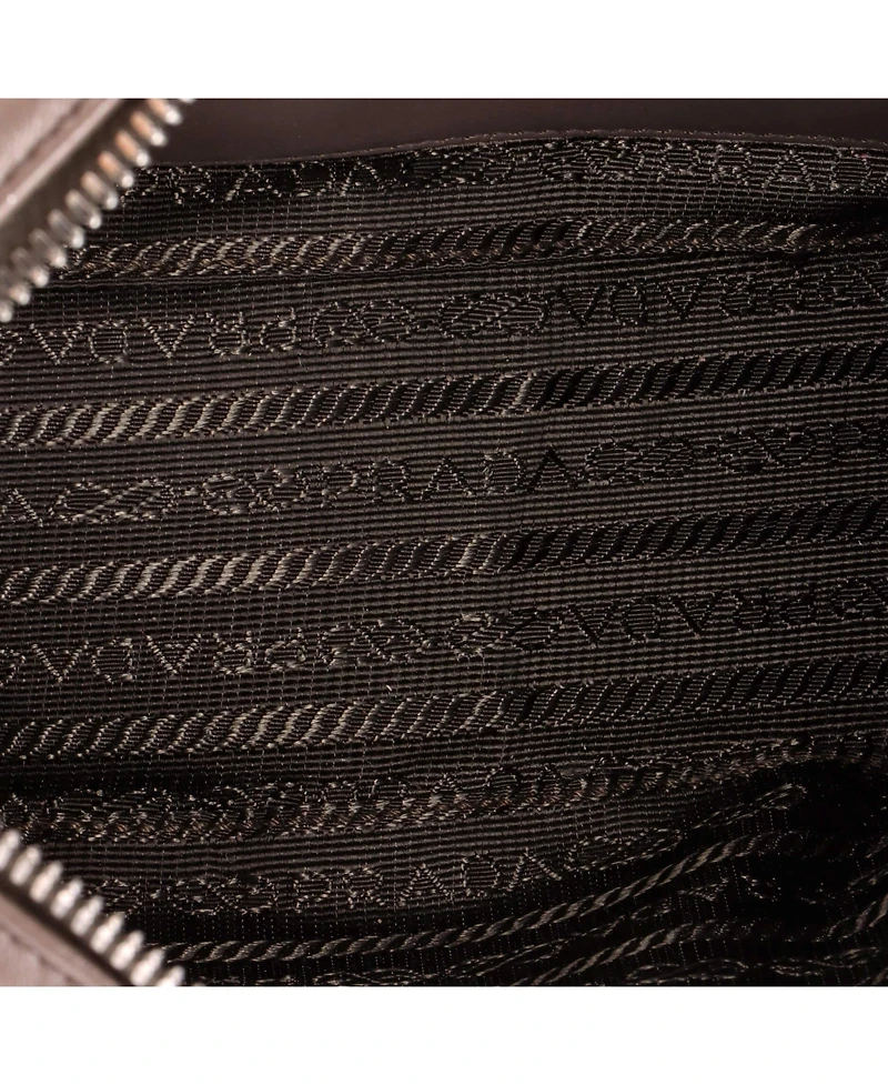 Pre-Owned Prada Small Camera Bag Embellished Diagramme Quilted Leather