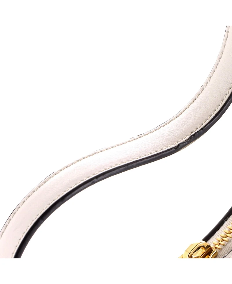 Pre-Owned Prada Mini Arque Half Moon Hobo Leather