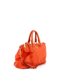 Pre-Owned Prada Medium Convertible Boston Bag Vitello Daino