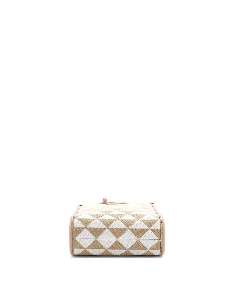 Pre-Owned Prada Mini Symbole Shopper Tote Jacquard