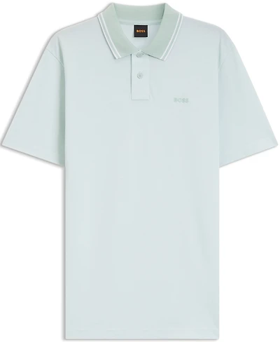 Boss by Hugo Men's Oxford-Pique Cotton Relaxed-Fit Polo Shirt