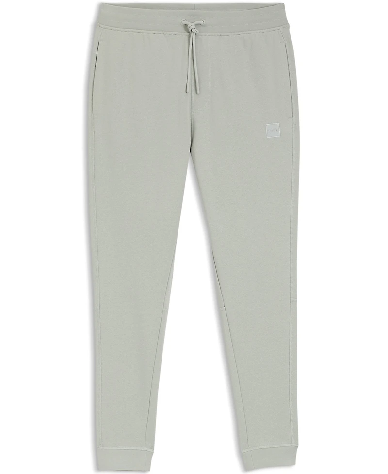 Boss By Hugo Men's Cotton-Terry Logo Patch Tracksuit Bottoms