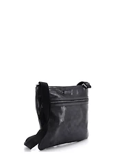 Pre-Owned Gucci Medium Front Zip Flat Messenger Bag Gg Imprime