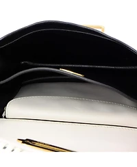 Pre-Owned Prada Small Cahier Crossbody Bag Embellished Denim and Leather