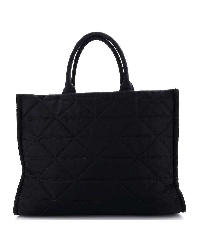 Pre-Owned Prada Large Open Shopping Tote Quilted Re-Nylon