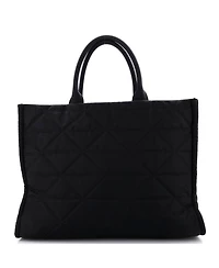 Pre-Owned Prada Large Open Shopping Tote Quilted Re-Nylon