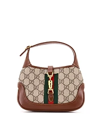 Pre-Owned Gucci Mini Jackie 1961 Hobo Gg Coated Canvas