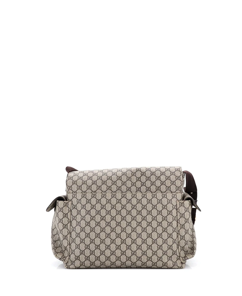 Pre-Owned Gucci Diaper Bag Gg Coated Canvas