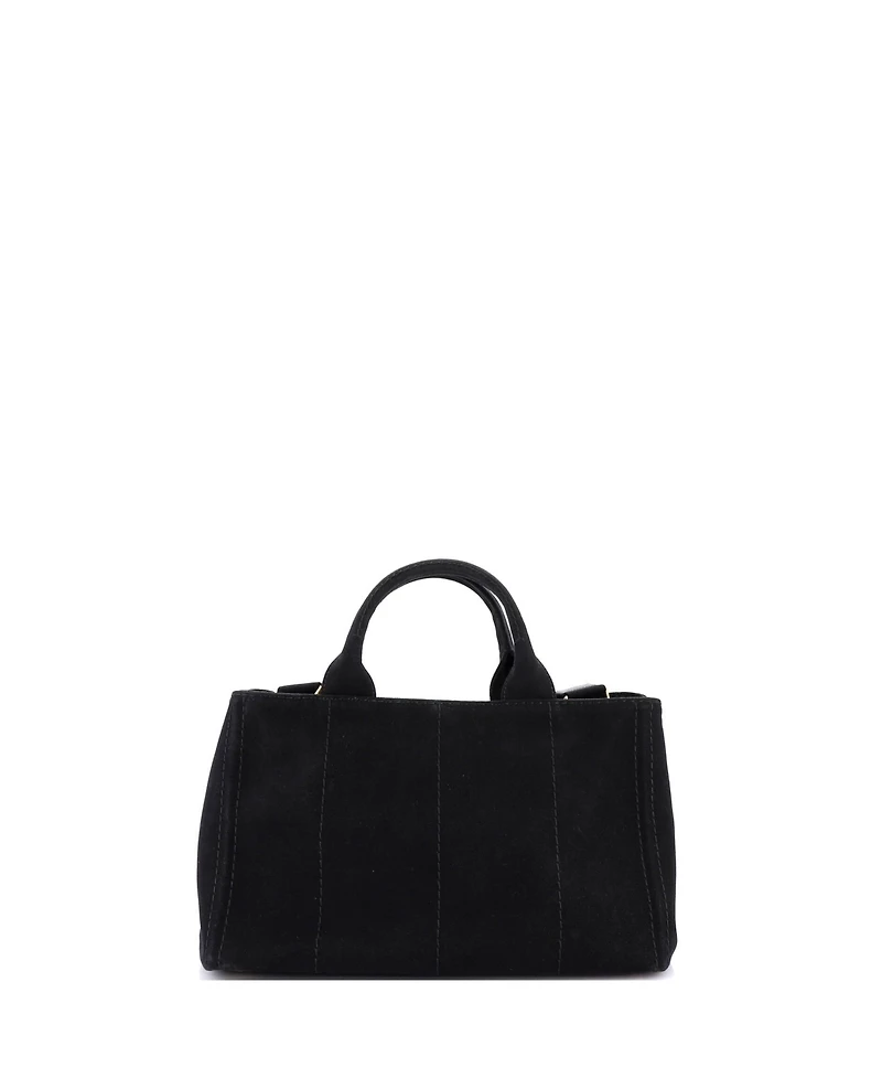 Pre-Owned Prada Medium Canapa Convertible Tote Canvas
