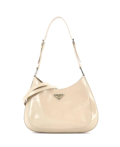 Pre-Owned Prada Large Cleo Shoulder Bag Spazzolato Leather