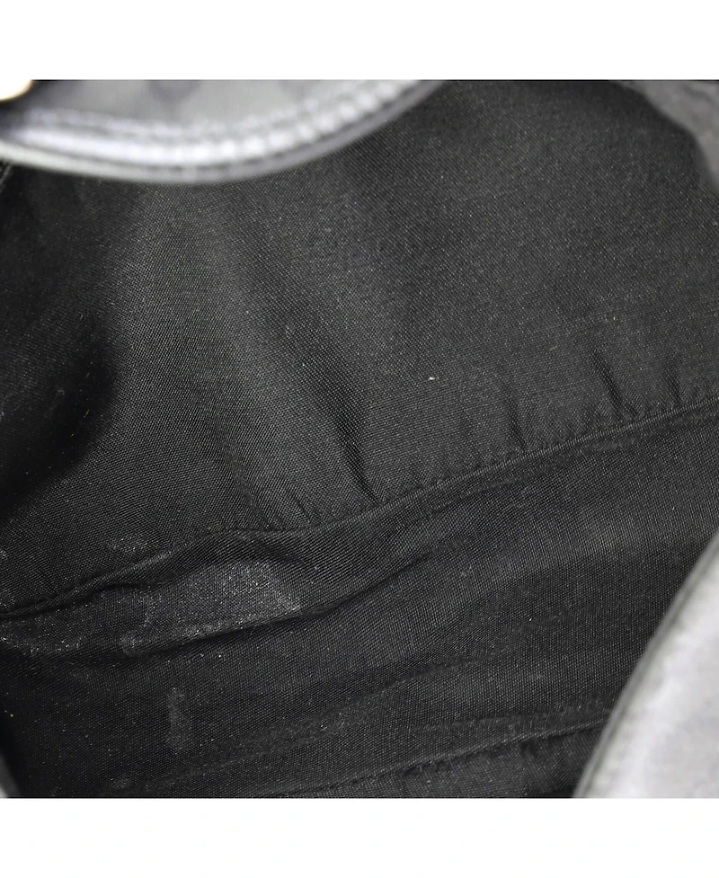 Pre-Owned Gucci Double Belt Flap Messenger Gg Canvas with Perforated Leather