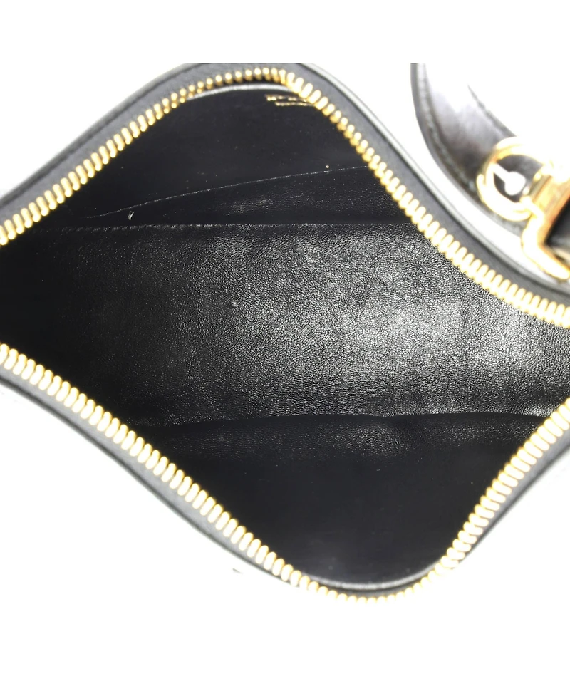 Pre-Owned Prada Small Arque Half Moon Hobo Leather