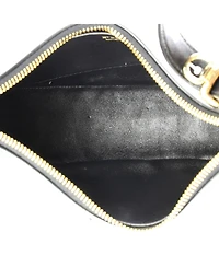 Pre-Owned Prada Small Arque Half Moon Hobo Leather