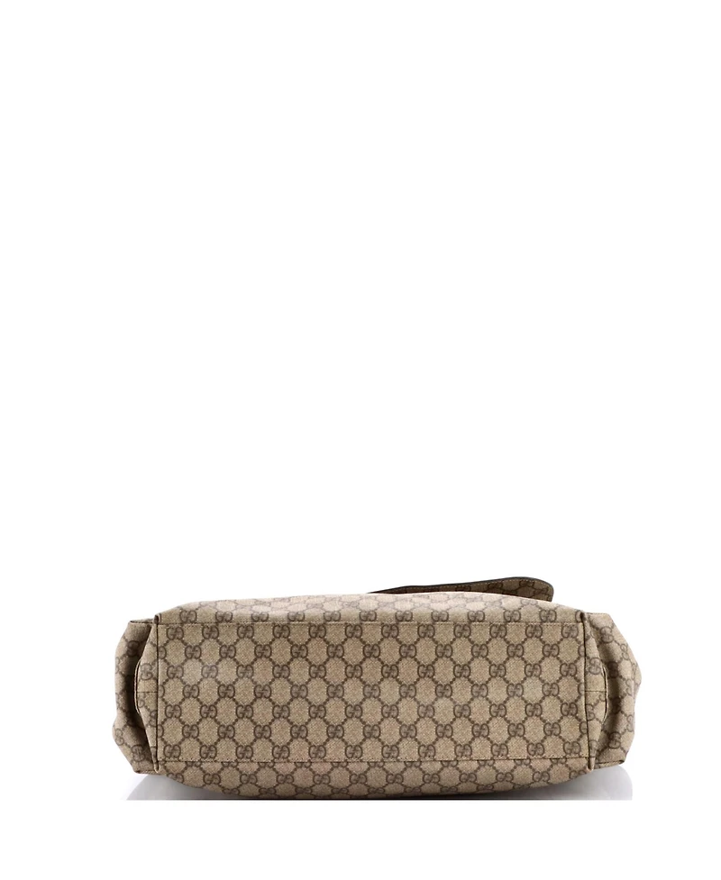 Pre-Owned Gucci Diaper Bag Gg Coated Canvas